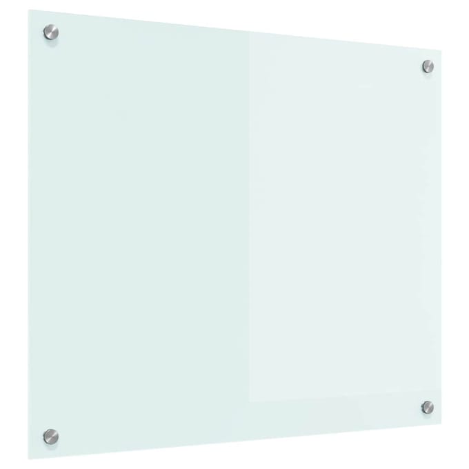 vidaXL - Keuken - Spatscherm - Wit - 70 - x - 60 - cm - gehard - glas