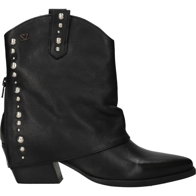Lazamani - Yara Dames Sleeve Boots Leer Black - Maat 38