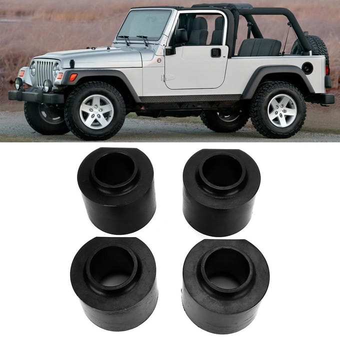 4 stuks 3 inch Voor Achter Lift Kit Geschikt voor Jeep WranglerGrand Cherokee black
