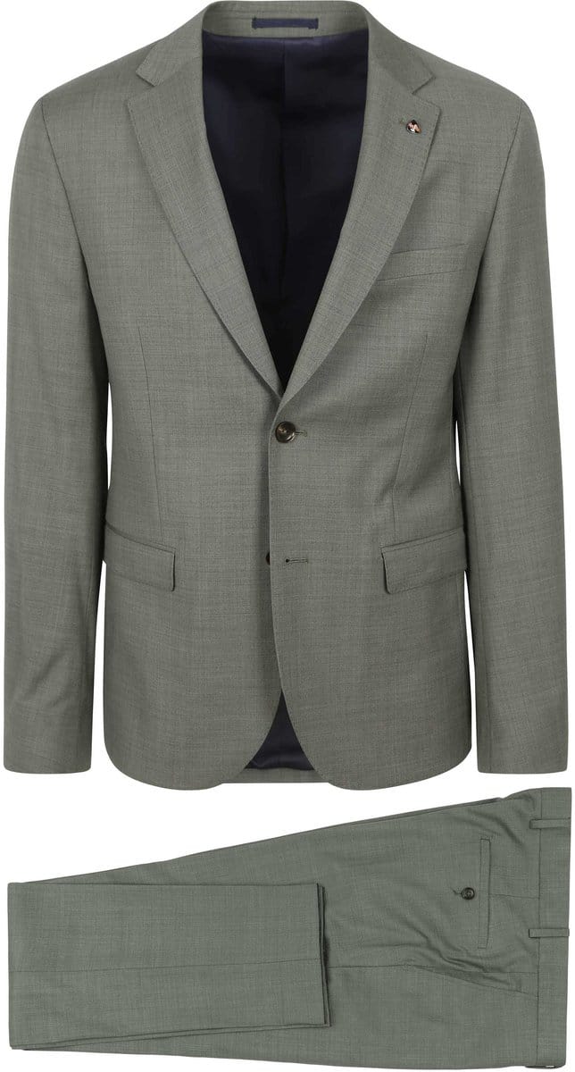 Colbert Suitable Strato Toulon Kostuum Wol Groen