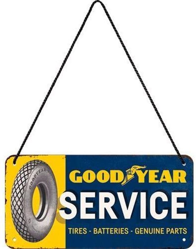 Nostalgic Art Metalen bord Hanging Goodyear Service