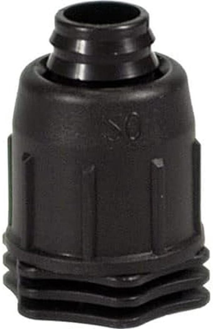 Druppelslang Deksel - Slangafsluiter - Bodemirrigatie - Met ring - 20 mm - Zwart