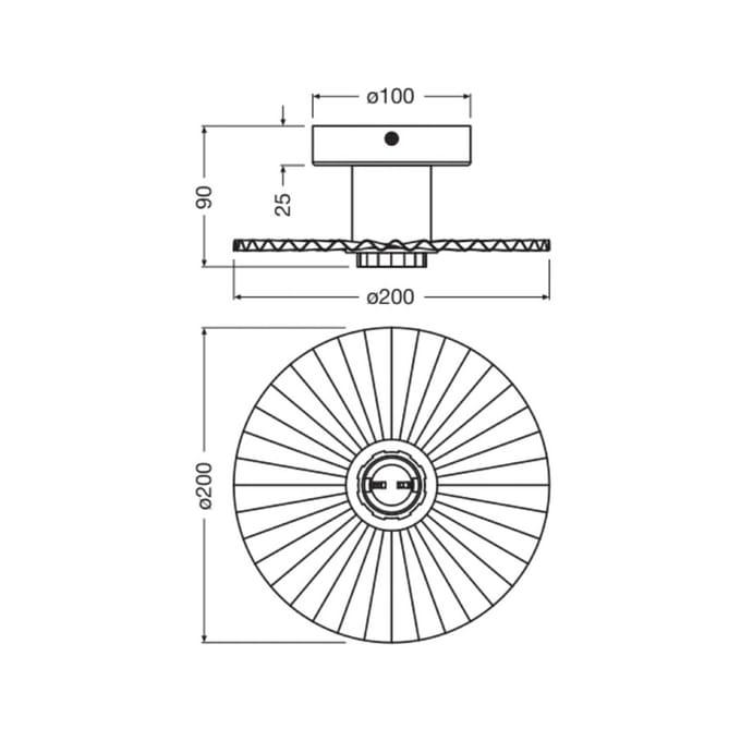 OSRAM plafondlamp Decor Plissee, grijs, staal, E27