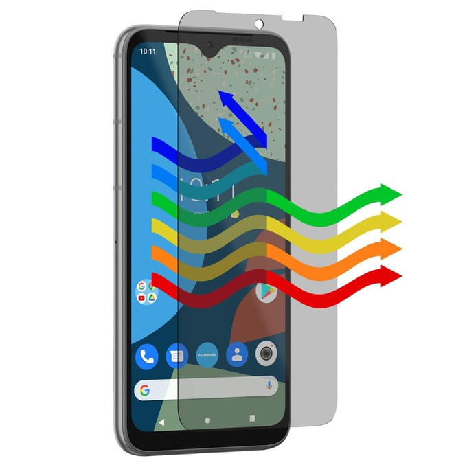 Screen Protector with Blue Light Filter F5PRTC-1BL-WW1 Screenprotector (glas) Fairphone Fairphone 5 1 stuk(s)