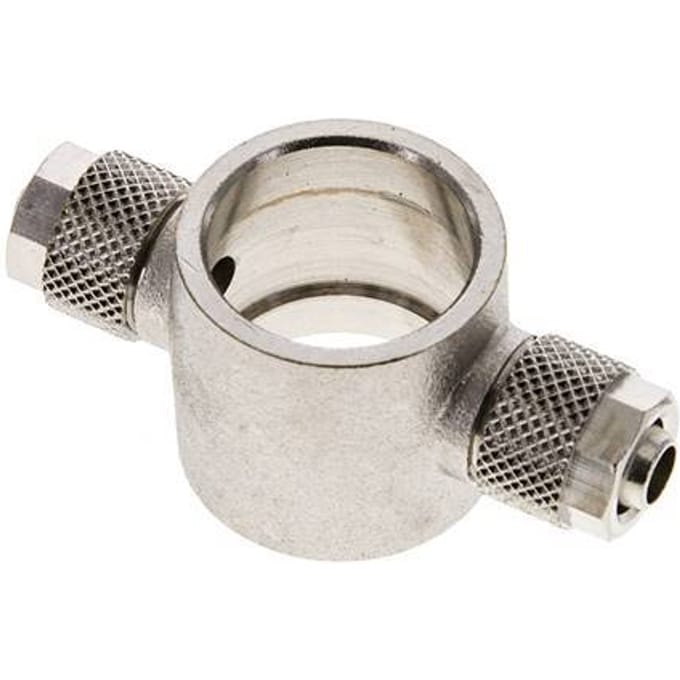8x6 & G1/2" Vernikkeld Messing Banjo T-Opsteekkoppeling