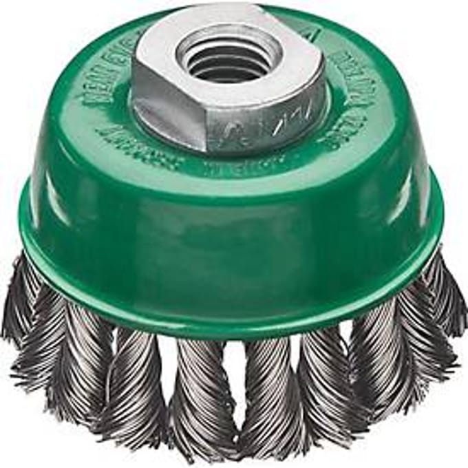 Lessmann bekerborstel Ø 65 mm M14 draaddikte 0,5 mm - 482.817.WZ