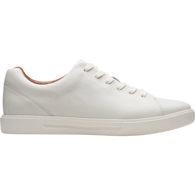 Clarks Un Costa Lace Heren Sneakers - White Leather - Maat 41