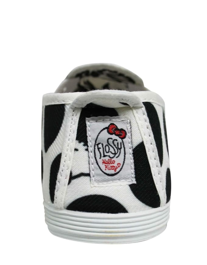 Flossy Style Hello Kitty Dames Zwart/Wit Plimsolls