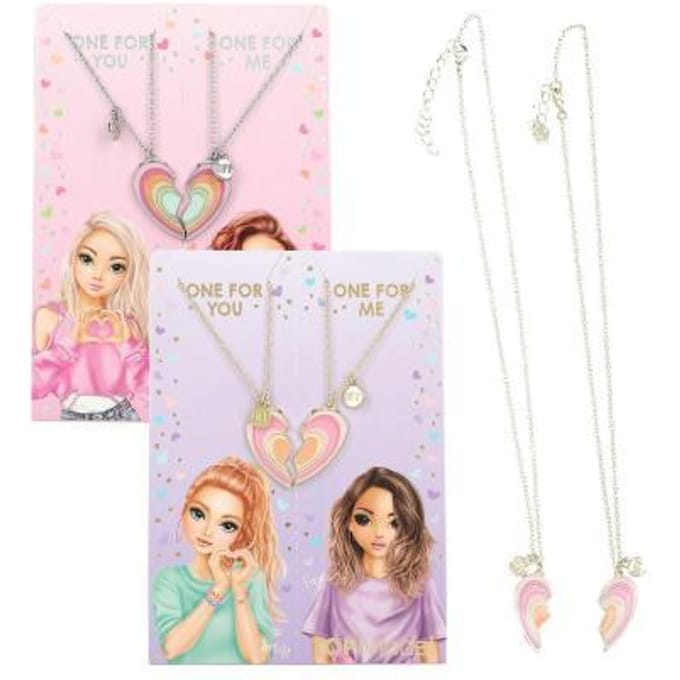 Depesche - TOPModel BFF ketting met gedeeld hart - 1 set