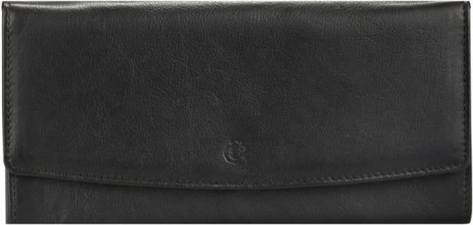 Esquire Eco portemonnee leer 18 cm - Dames - Horizontaal - black