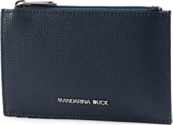 MANDARINA DUCK Leren Kaarthouder Mellow Urban Wallet Avio Donkerblauw