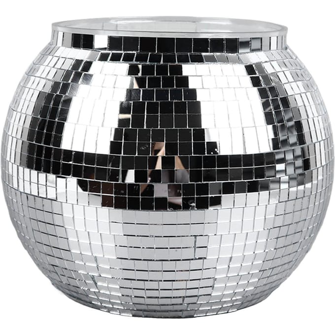 Discobal IJsemmer Plastic Grote Capaciteit Feest Drankemmer voor Bier Cocktail Wijn Zilver black