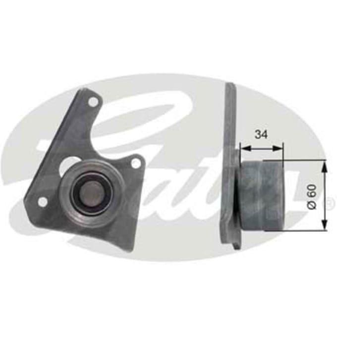 Spanrol/geleiderpoelie, PowerGrip distributieriem GATES T42069
