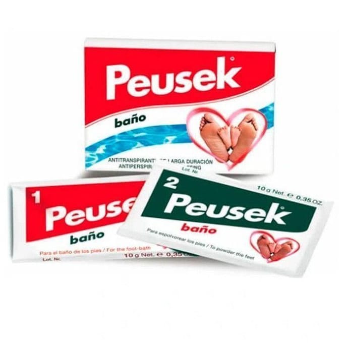 Bain de pieds anti-transpirant Peusek 2 sachets 20 g red