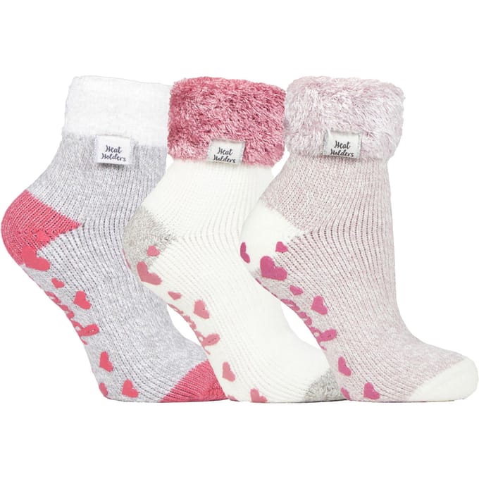 Heat Holders - Set van 3 gevoerde antislipsokken voor dames - Pack 6