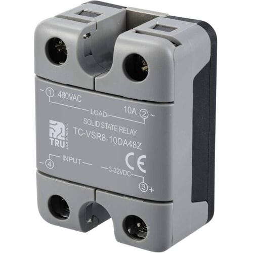 TRU COMPONENTS Halfgeleiderrelais TC-12705356 10 A Schakelspanning (max.): 480 V/AC Schakelend bij overbelasting 1 stuk(s)
