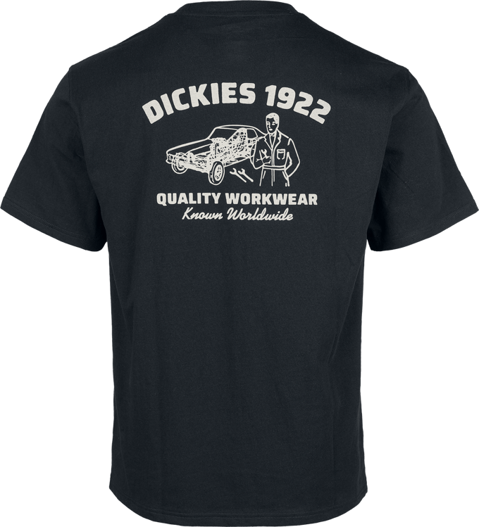 Dickies T-shirt - MECHANIC TEE - S tot M - voor Mannen - zwart