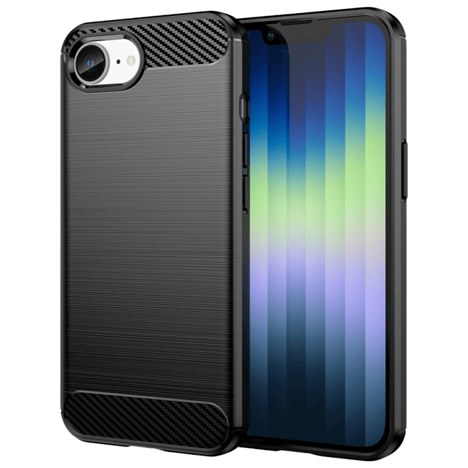 Mocaa Apple iPhone 16e/17e Brushed Hoesje Zwart