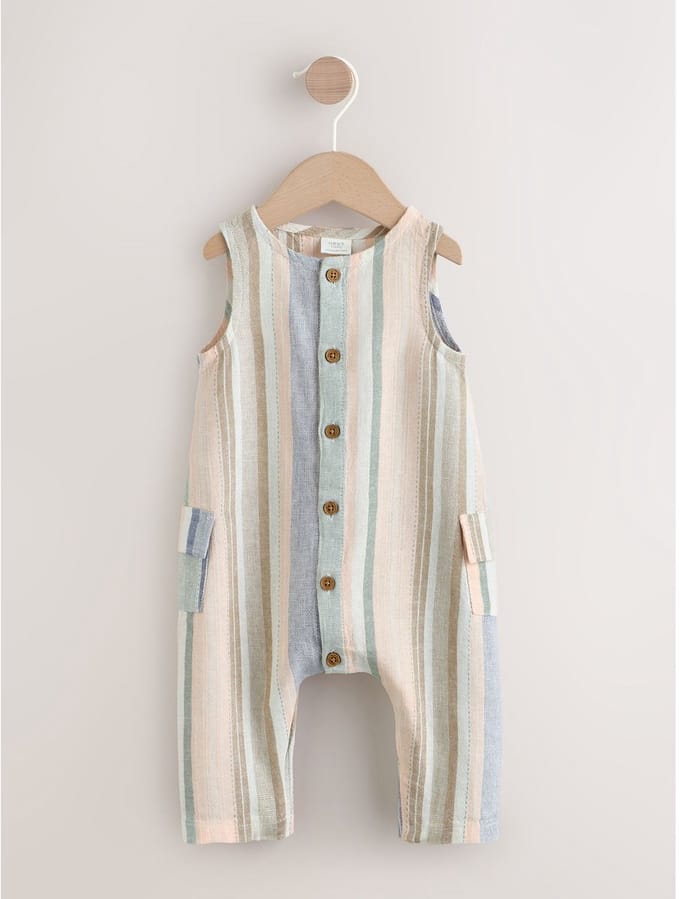 Next - Jongens - Geweven babyrompertje - Blauw
