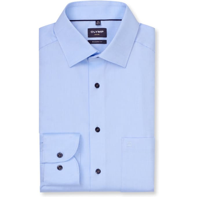 OLYMP Luxor Overhemd, Modern Fit, New Kent, Bleu