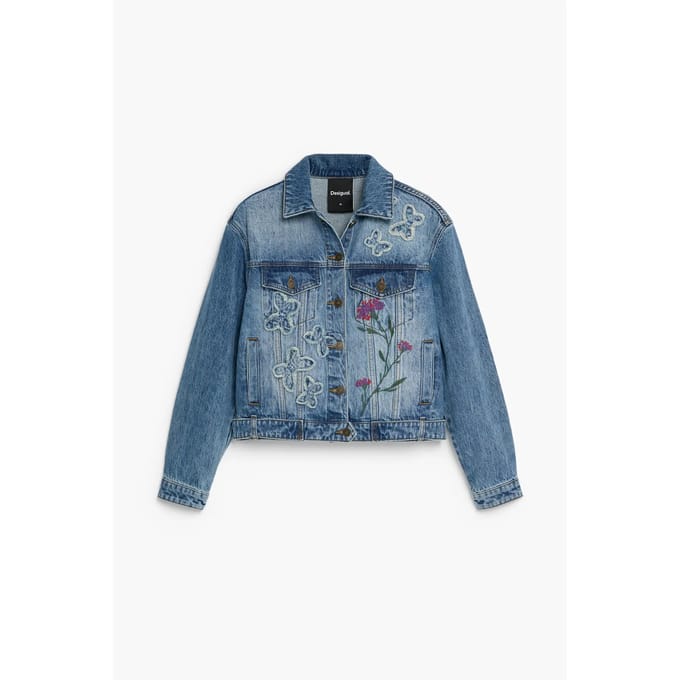 Dames spijkerjack Desigual Butterfly