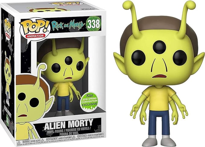 Funko Pop! Animation: Rick and Morty - Toxic Morty #338 2018 Spring Convention Exclusive Vaulted