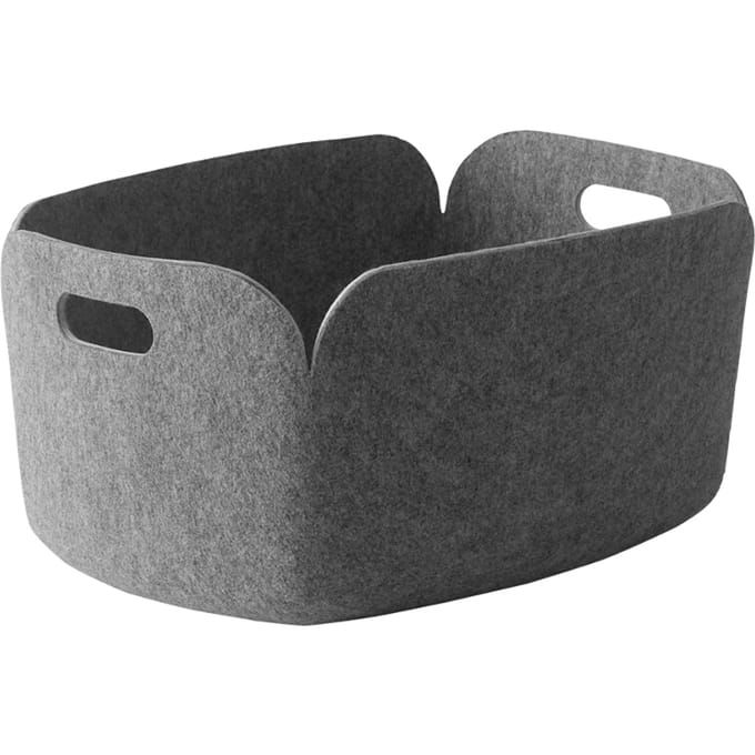 Muuto - Restore bewaarmand hoekig - grijs - 4 - 6 Wochen