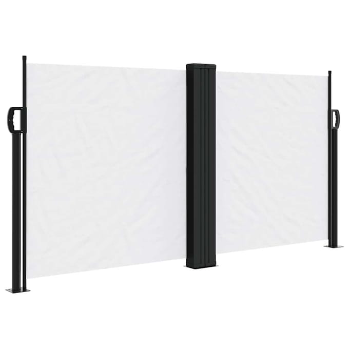 vidaXL - Windscherm - uittrekbaar - 120x1000 - cm - wit