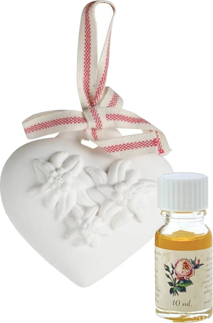 Geursteen hart Incl. Flesje Geurparfum 10ml