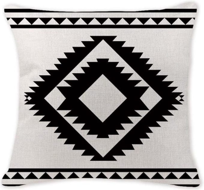 Kussenhoes Aztec Square | Kussenhoes met Rits | 45 x 45 cm