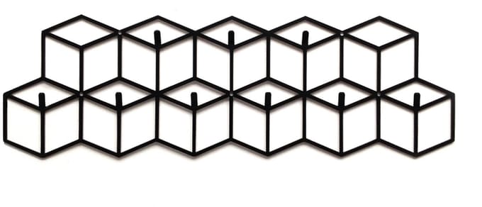 Decorizzly Geometric - Wandkledinghanger - 9 Haken - Staal