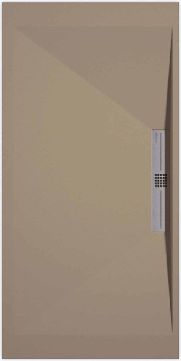 Sanifun douchebak Stone Side Moka Smooth 1100 x 800 S