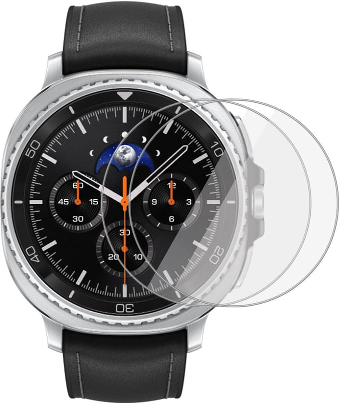 2x Screenprotector geschikt voor Samsung Galaxy Watch 8 Classic - Folie Screen Protector