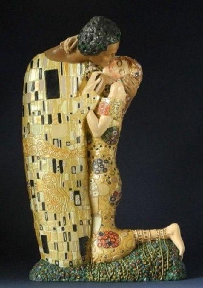 De kus, beeld van Klimt 30 cm