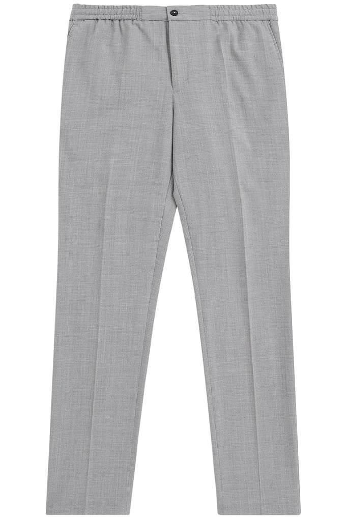 No Label Montreal Washable Wool-stretch Light Grey Größe: 46 | Maßgeschneiderte Hosen Outlet | Herren | Grau