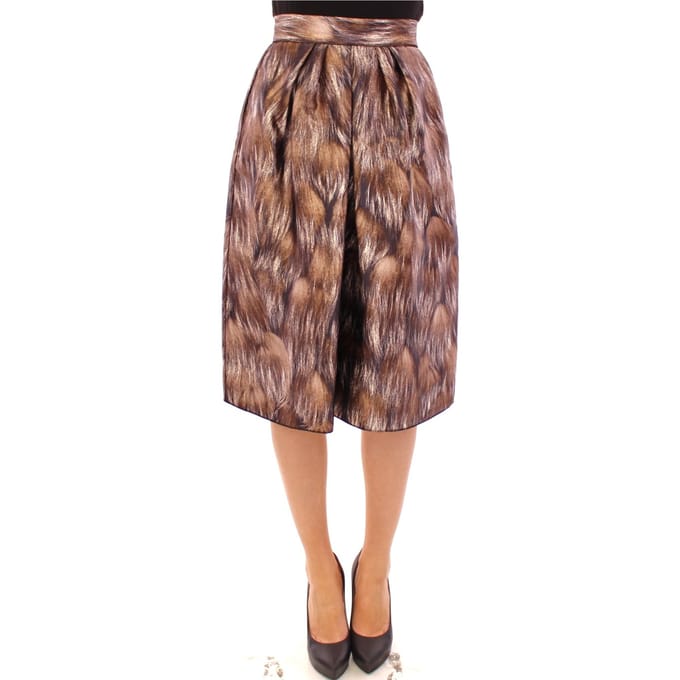 Dolce Gabbana Dierenprint Plisseerock Midi