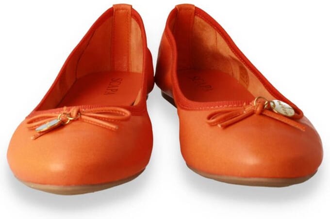Scapa Dames Ballerina | Oranje | Maat: 37