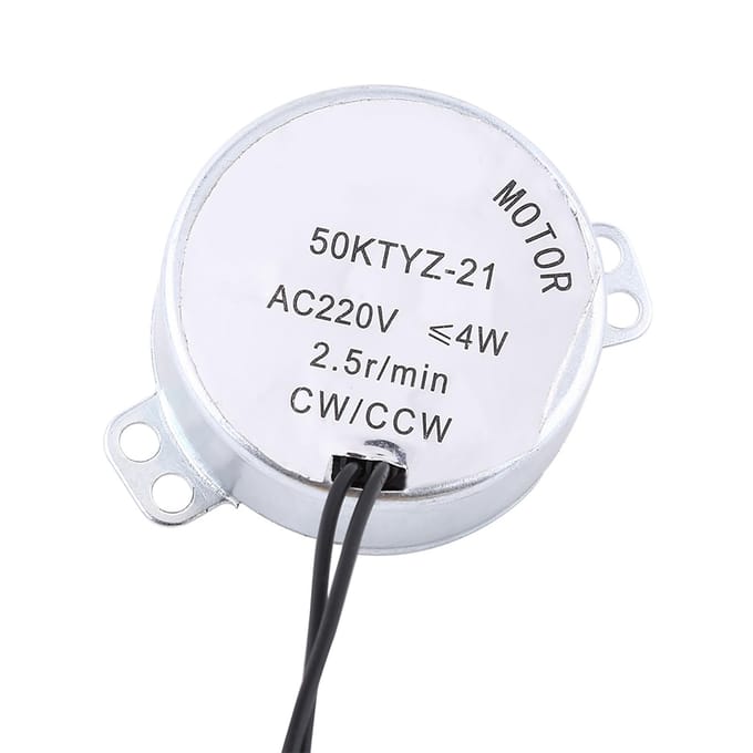 1PC CW/CCW Eierdraaier Rotator Incubatormotor Met Connector(220V) white