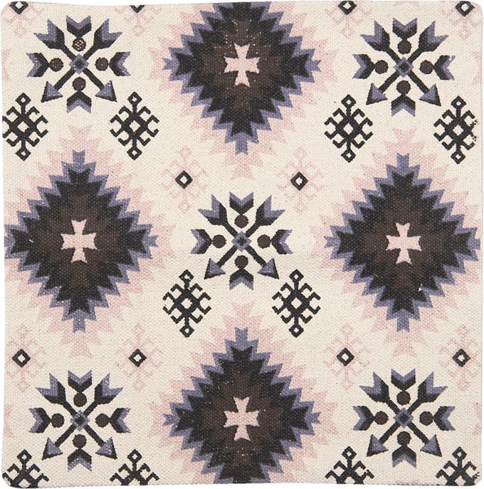 Clayre & Eef Kussenhoes 50x50 cm Beige Wit Katoen