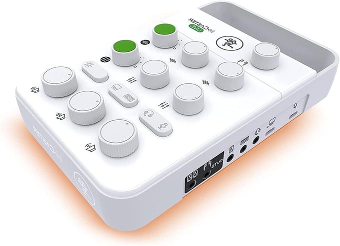 Streaming Mixer - Live Mixer - Content Creatie - Compact Design - 4 Kanalen - Wit