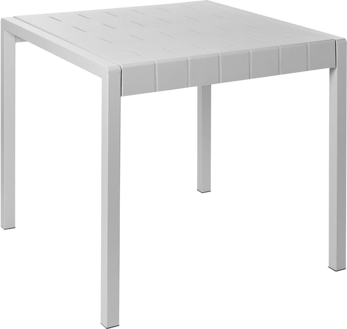 BARTICA - Tuintafel - Grijs - 81 x 84 cm - Synthetisch materiaal