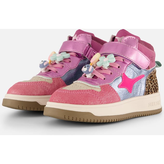 Shoesme New Outsole Sneakers roze Leer - Maat 34