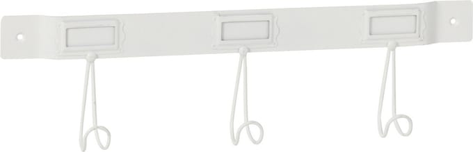 J-Line kapstok 3 Haken - metaal - wit - small