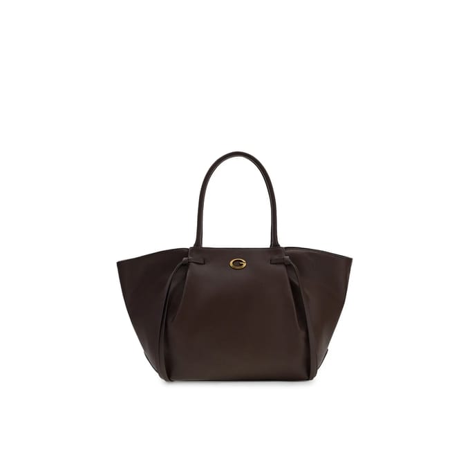 GUESS schoudertas Allegra Girlfriend Tote Brown donkerbruin