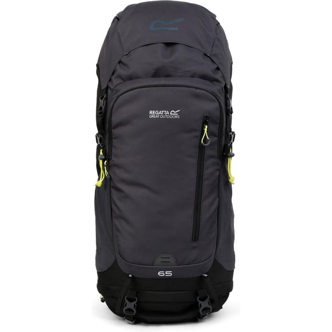 Regatta Highton V2 65L Rugzak (Zwart/Seal Grijs)