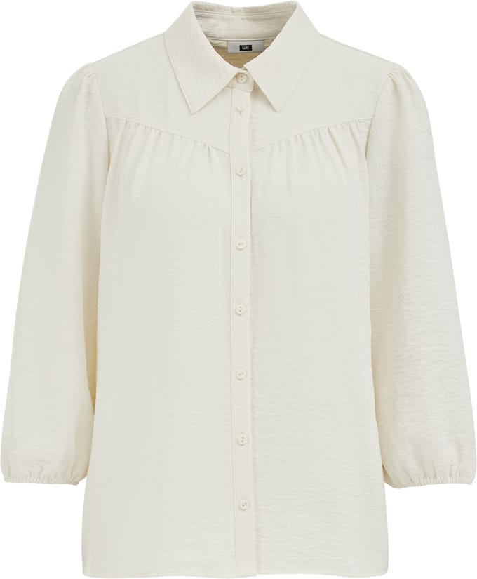 WE Fashion Damems blouse met driekwart mouwen