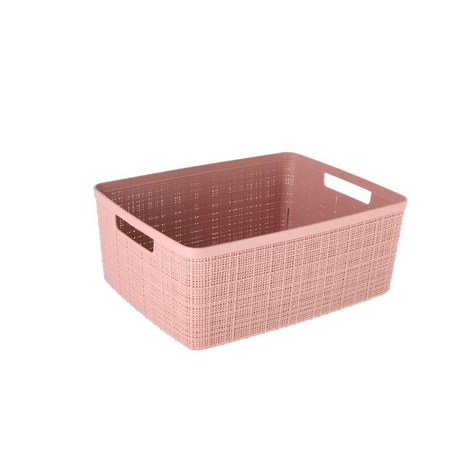 Curver Jute Opbergmand M - 12 liter - Roze