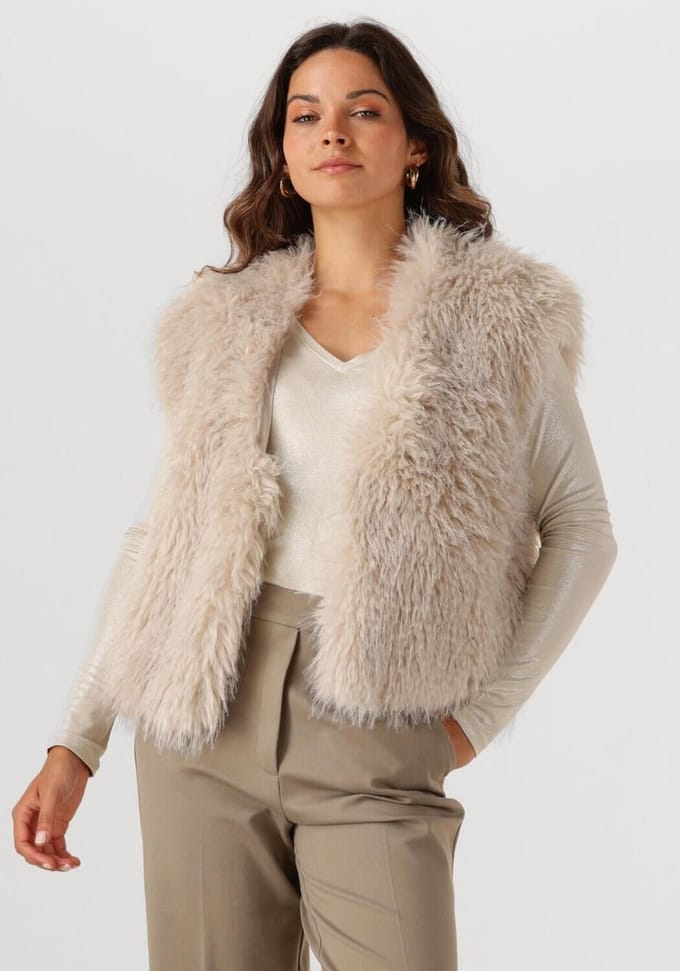 Beaumont Sofie Gilet Blazers Dames - Beige - Maat L