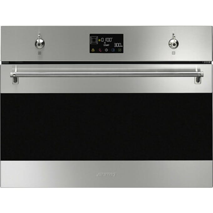 SMEG Micro combi Galileo Oven Oven , Classici, 45 cm, Combi-magnetron, Roestvrij staal, Vapor Clean