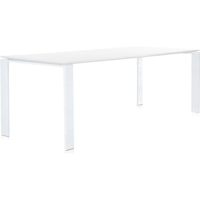 Kartell Four Tafel Soft - wit - wit - rechthoekig, 223 x 79 cm